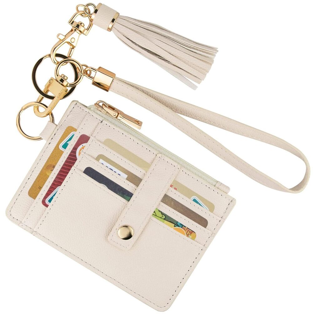 1615 Small Wristlet Wallets RFID Credit Card Holder Wallet Keychain